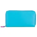 Mywalit Medium Tri-fold Geldbörse I Leder 14 cm  blau