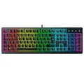 Razer Ornata V3 - Flache Mecha-Membran PC Gaming-Tastatur (Clicky Membran-Switches, Magnetische Soft-Touch-Handballenauflage, Media-Tasten) QWERTZ DE-Layout | Schwarz