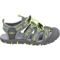 CMP - Kids Sahiph Hiking Sandal, Unisex, Graffite-Lime Grren, 32