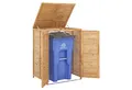 COSTWAY Mülltonnenbox (1 St), für Mülltonne 120 L, mit Tür & Deckel