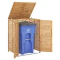 Mülltonnenbox Mülltonnenverkleidung Mülltonne 120L Mülltonnenhaus Holz