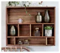 Wandregal Regal Holzregal Holz H 55cm x L 70cm Chic Antique 41066100