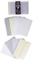 Clairefontaine 20841C - Packung mit 40 Umschläge selbstklebend 9x14cm 210g + 40 Karten 8,2x12,8 cm, 120g Pollen, ideal für Einladungen und Korrespondenz, Hochzeit, farbig sortiert, 1 Pack