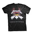 METALLICA - MASTER OF PUPPETS TRACKS BLACK T-Shirt, Front & Back Print Large