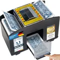 Elektrischer Kartenmischer Automatische XXL Karten-Mischmaschine für 4 Decks; Batteriebetrieben für sämtliche Spielkarten bis 90 mm