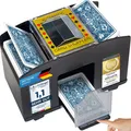 Elektrischer Kartenmischer Automatische XXL KartenMischmaschine für 4 Decks B...