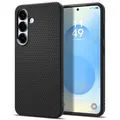 Spigen Liquid Air für Samsung Galaxy S25 Plus Hülle mit [Stoßdämpfender Schutz], leichtes TPU, Anti-Rutsch Design –Schwarz