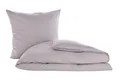 BEFA NATUR Bettwäsche Set aus Satin (Kissen+Decke) - Made in Germany, Bettwäsche Baumwolle, Satin, Allergiker geeignet - atmungsaktiv - mit verdecktem Reißverschluss