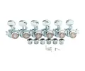Guyker 6 Inline Vintage Guitar Lock String Tuners – Locking Tuning Key Pegs Machine Heads Replacement for ST TL Style Electric, Folk or Acoustic Guitars – Chrome