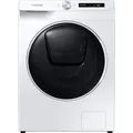 Samsung WD11T554AWW, Frontlader, Freistehend, Weiß, Links, Schwarz, Schwarz - Weiß