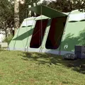 vidaXL Tunnel-Familienzelt 10 Personen Grün Wasserdicht