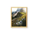 KHG Premium-Bilderrahmen 21x30 cm Gold, stabile Glasfront & Kunststoff-Rahmen für Fotos, Poster, Zertifikate & Collagen