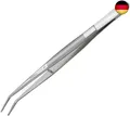 Lmyzcbzl Gebogene Pinzette, Edelstahl Pinzette, Nähmaschine Pinzette,
