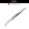 Edelstahl Pinzette gebogen mit gezahnter Spitze, Mehrzweck 15 cm