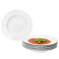 6er Set Tommy Suppenteller weiß 200ml Porzellan 6 Personen tiefe Teller Pasta