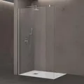 doporro Luxus Duschwand für Dusche Duschabtrennung 50x200cm Walk-In Dusche 10mm ESG-Sicherheitsglas Klarglas inkl. Nanobeschichtung Bremen02K