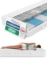 AM Qualitätsmatratzen 3D Deluxe Taschenfederkernmatratze 90x200cm H3 24cm - Made in Germany & Oeko TEX Zertifiziert - Ergonomische Matratze 90x200 H3 mit Lyocell Bezug - 7 Zonen Federkernmatratze