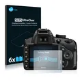 6x Schutzfolie für Nikon D3200 Display Schutz Folie