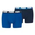 PUMA Herren Boxer Boxershorts Shorts Unterhosen Comfort Stretch 2er Pack, Wäschegröße:2XL, Artikel:-005 True Blue