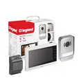 LEGRAND, EASYKIT Essential Video-Türsprechanlagen-Set mit 2-Draht-Anschluss, 7"-Farbmonitor & Weitwinkelkamera, 1-/2-Familienhaus-Set, erweiterbar, Reiheneinbau-Netzgerät, IP54-IK07, Weiß, 367915