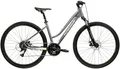 Kross Crossrad Crossrad Damen 28" Evado 3.0 grau 16 Gänge, 16 Gang Shimano ACERA M3020 Schaltwerk, Kettenschaltung