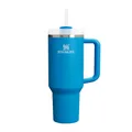 STANLEY 1913 Quencher H2.0 Flowstate Trinkflasche Mit Strohhalm 1.2L - Thermobecher Kühlt 11 Stunden - 48 Stunden Eisgekühlt - Thermosflasche BPA Frei - Edelstahl Trinkbecher - Azure