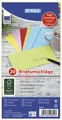 Briefhülle DL gum. 5Farb.sort., 10 St.