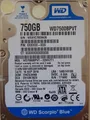WD7500BPVT-22HXZT1 DCM: EHCVJHNB 16 SEP 2010 Western Digital 750GB