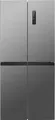 Bomann KG 7358 inox-look Total No Frost Kühl- Gefrierkombination Cross Door 362 L, 79cm breit