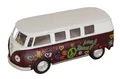 VW Bus "Bulli" Modellauto lila weiß bunt Hippie Microbus schönes Sammlerstück