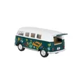 Volkswagen T1 Kombi Modellauto 1/32 1962 Grün Aufziehfunktion Kinsmart KT5060