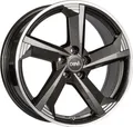 19 Zoll Alufelge DBV TORINO III 8,0x19 5/112 ET35 anthrazit glänzend, front poliert Felge