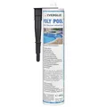 Everglue Poly Pool 1K MS-Polymer Montagekleber zum Kleben und Abdichten, unter Wasser einsetzbar, ohne Silikon, UV-beständig, bleibt dauerelastisch, Farbe: Schwarz, 440g Kartusche