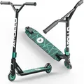 Apollo Stunt Scooter - Genius Pro 4.0 | Robuster Kinder Scooter mit ABEC 9 Kugellager | Trick Roller, Tretroller, Starker Stuntroller | Top Stunt S... - Schwarz/Türkis