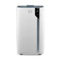 De'Longhi Pinguino PAC EX105 Mobiles Klimagerät mit EcoRealFeel-Technologie, 10.000 BTU/h, für Räume bis 100m³, Entfeuchtungs- & Ventilationsfunktion, 24h-Timer, Energieeffizienzklasse , Weiß
