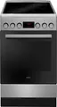Amica SHC 903 001 E Standherd | Glaskeramik | 4 Kochzonen | Umluft | 65L | 50cm | Edelstahl Schwarz, A (Spektrum:  bis D)