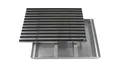 EMCO Eingangsmatte DIPLOMAT Cassettenbürste grau ALU Bodenwanne Fußmatte Schuhabstreifer, Größe:75x50cm