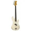 J&D PB Vintage 1963, 4-Saiter E-Bass, Vintage-Style, Split-Coil Pickup, Weiß