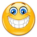 1 Smiley-Aufkleber smile XL I Ø 30 cm groß I Emoticon Sticker  I kfz386