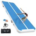AKSPORT Air Matte Track Tumbling Matte,3/4/5/6m Aufblasbar Gymnastikmatte Turnmatte Tumbling Matten 10/20cm hoch mit Luftpumpe für Zuhause/Taumel/Turnhalle/Ausbildung/Cheerleading