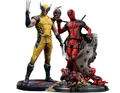 Marvel Deadpool & Wolverine Scale 1:10 Set Von Zwei Statue Iron Studios Sideshow