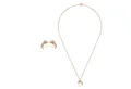 Heideman Collier Set Leora goldfarben (inkl. Geschenkverpackung), Geschenkset für Damen mit Kette und Ohrstecker