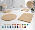 Kleine Wolke Badematte "RELAX" Gr. 5, beige (champagner), rechteckig (85cm x 150cm ), 1 Stk.