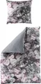 BIERBAUM Bettwäsche Bunte Blumen in Gr. 135x200 oder 155x220 cm, Mako-Satin, 2 teilig, Bettwäsche aus Baumwolle, geblümte Bettwäsche mit Wendeoptik