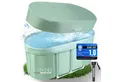 LIVIKING® Badewanne faltbar & Eisbad - 120cm KOMFORT - mobile Outdoor Badewanne Erwachsene, (KOMPLETTSET ThermoPolar Oase - ovale Sport Eistonne), ThermoPolar Isolierung, SolidShape Rahmen, Balkon Mini Pool Eisfass