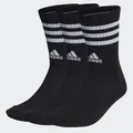adidas Unisex 3-Streifen Cushioned Crew Socken, 3 Paar