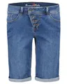 Buena Vista Damen Jeansshorts Malibu-Short Stretch Denim Midstone blau - XS