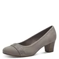 Jana Damen Pumps mit Glitzerdetails Vegan, Braun (Stone), 37 EU