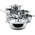 Alessi Pots&Pans Set 9 Pcs. (Art.-Nr. AJM100S9, EAN 8003299325566) - Silber