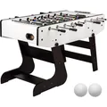 GAMES PLANET® Profi Tischfussball Liverpool, Kicker, weiß, klappbar